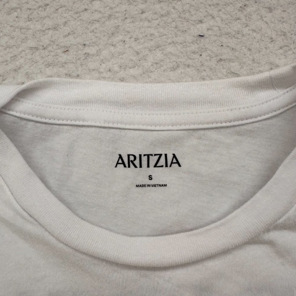 Aritzia | Women's Short Sleeve White Graphic Tee Band Instruments Size Small - Picture 3 of 11